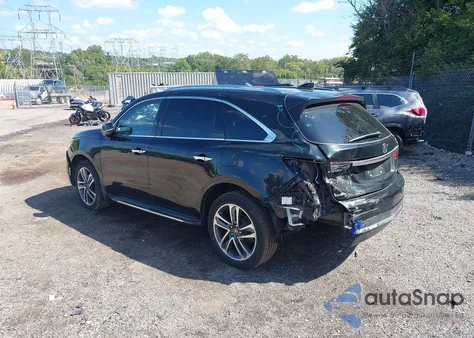 2017 Acura Mdx Advance Entertainment Pkgs из США, поврежденный, VIN 5FRYD4H96HB031721